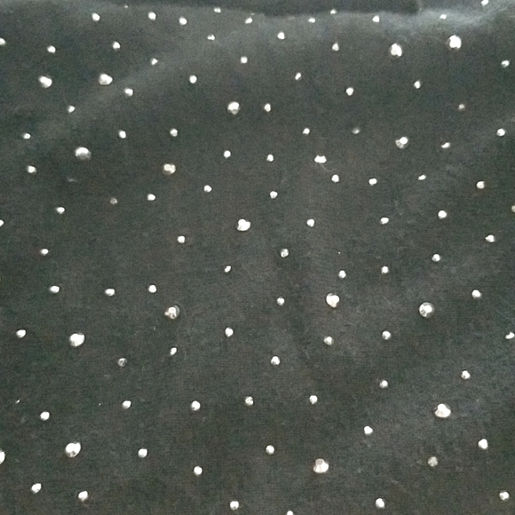 Liquid By Sioni Super Soft Wool Blend Black Rhinestone Knit Top - Picture 4 of 6